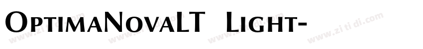 OptimaNovaLT   Light字体转换